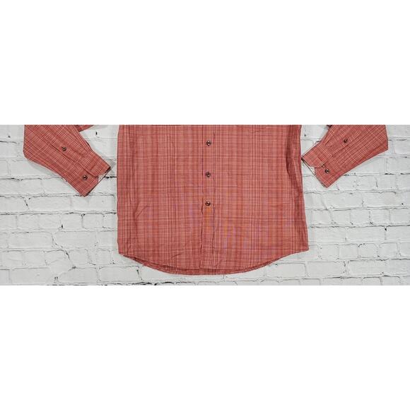 Pronto Uomo Blue Striped Long Sleeve Cuffed Button Shirt MENS SIZE XL - Picture 2 of 6